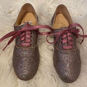 Christian Louboutin sparkle shoes